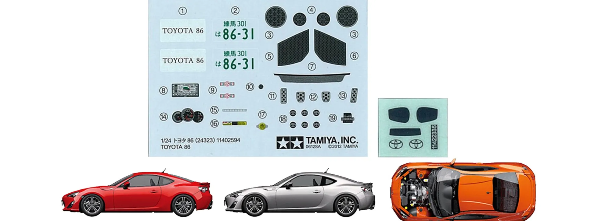 TAMIYA 24323 Toyota GT86 | Auto Bausatz 1:24