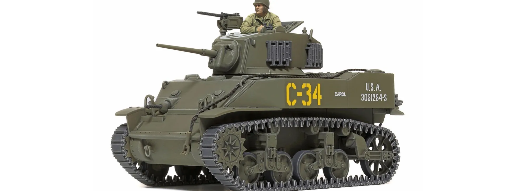TAMIYA 32606 US M5A1 Stuart Light Tank | Panzer Bausatz 1:48