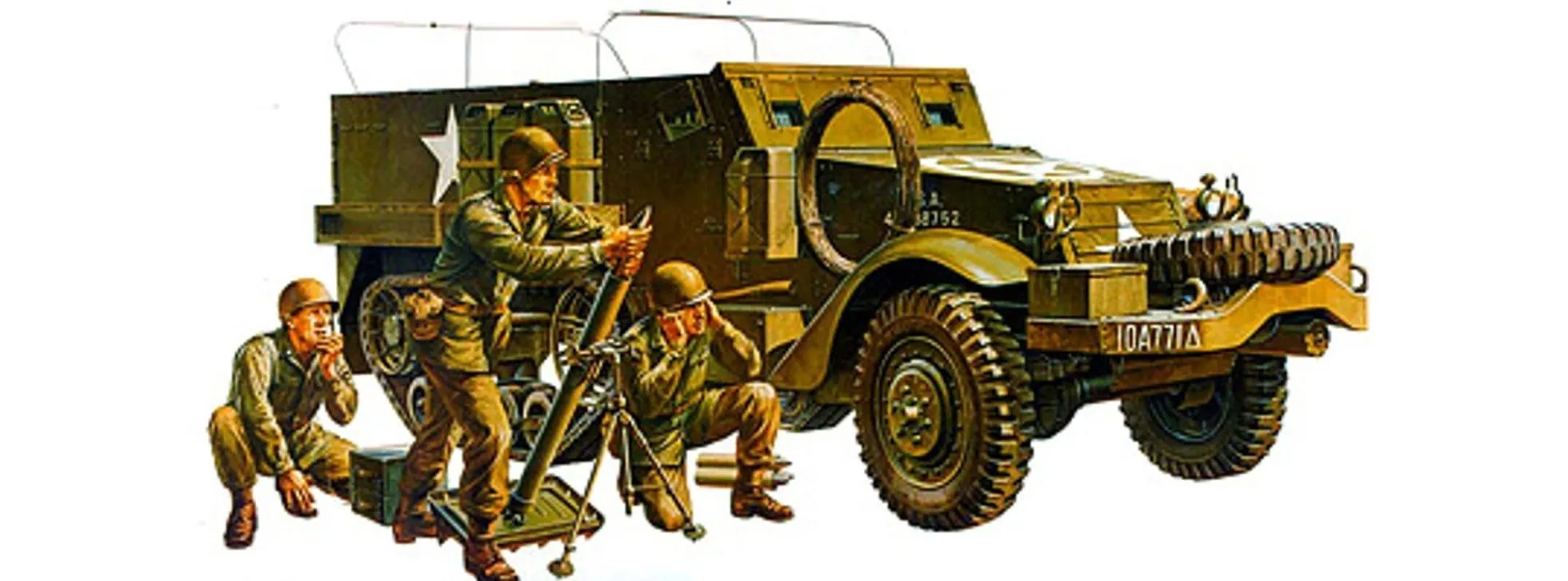 TAMIYA 35083 U.S. M21 Halbkette mit Mörser | Militär Bausatz 1:35