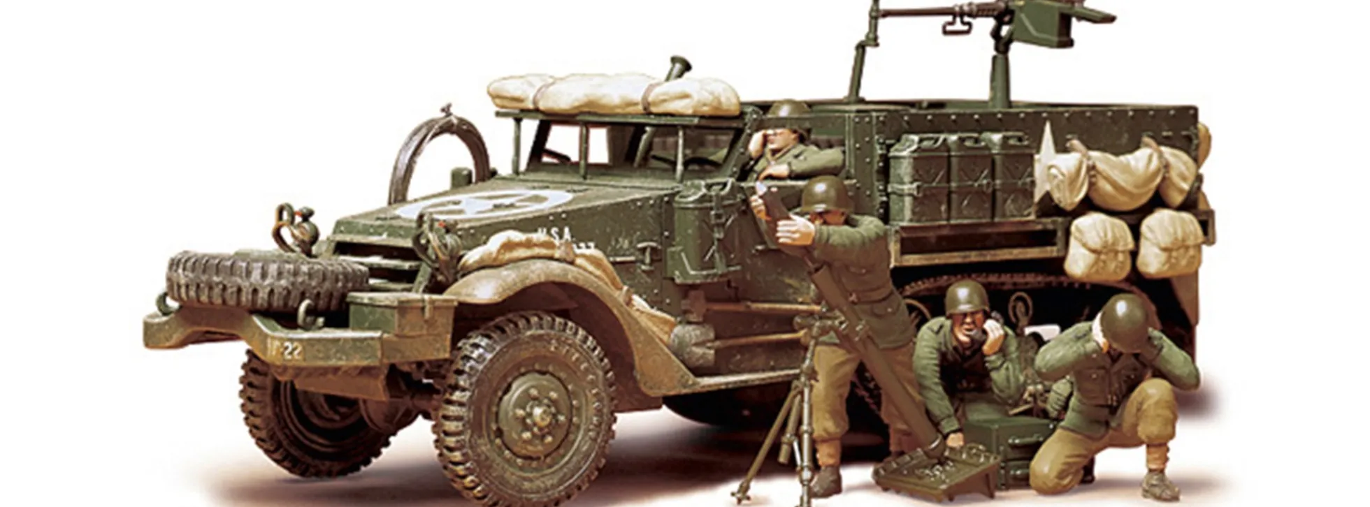 TAMIYA 35083 U.S. M21 Halbkette mit Mörser | Militär Bausatz 1:35