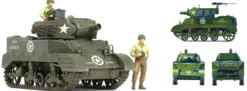 TAMIYA 35312 U.S. M8 Haubitze mit Figuren Bausatz 1:35