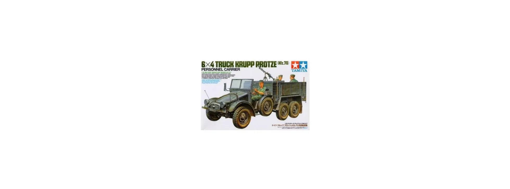 TAMIYA 35317 WWII Krupp Protze 6x4 leichter LKW Bausatz 1:35