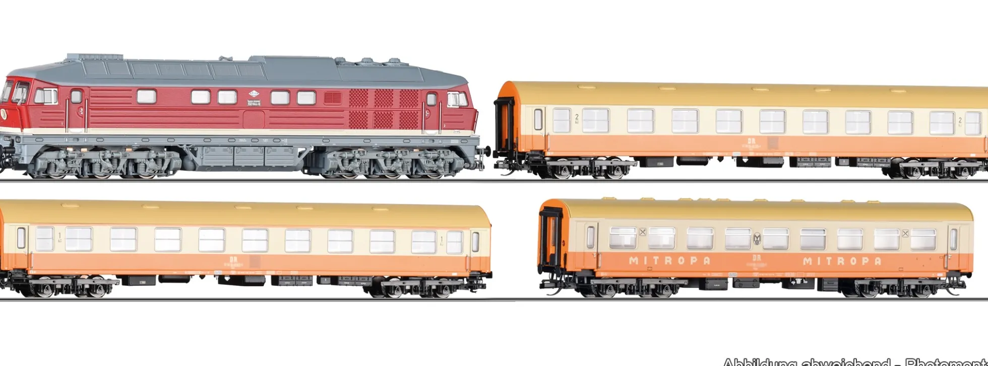 TILLIG 01214 Start-Set BR 132 mit Reisezug Städteexpress DR | DCC | Spur TT