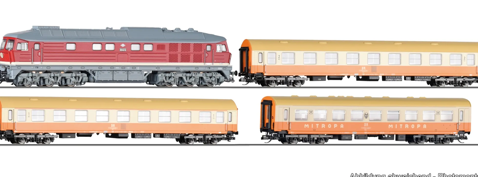 TILLIG 01502 Start-Set BR 132 mit Reisezug Städteexpress DR | analog | Spur TT