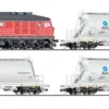 TILLIG 01503 Start-Set Diesellok BR 232 mit Güterzug DB Cargo | analog | Spur TT