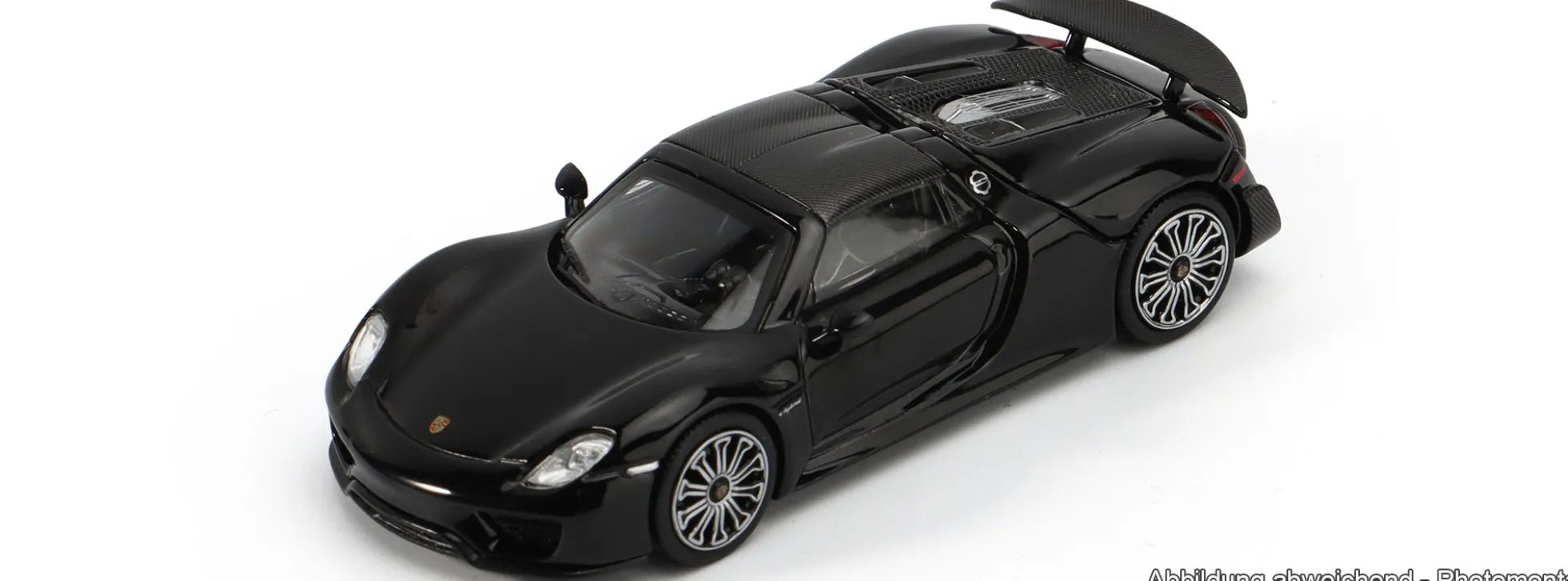 Trends-Hobby 864TH000001 Porsche 918 Spyder - schwarz | Modellauto 1:64