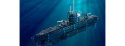 tronico 10128 Metallbaukasten U-Boot Typ VII C-41 | 1:23 | 476 Teile