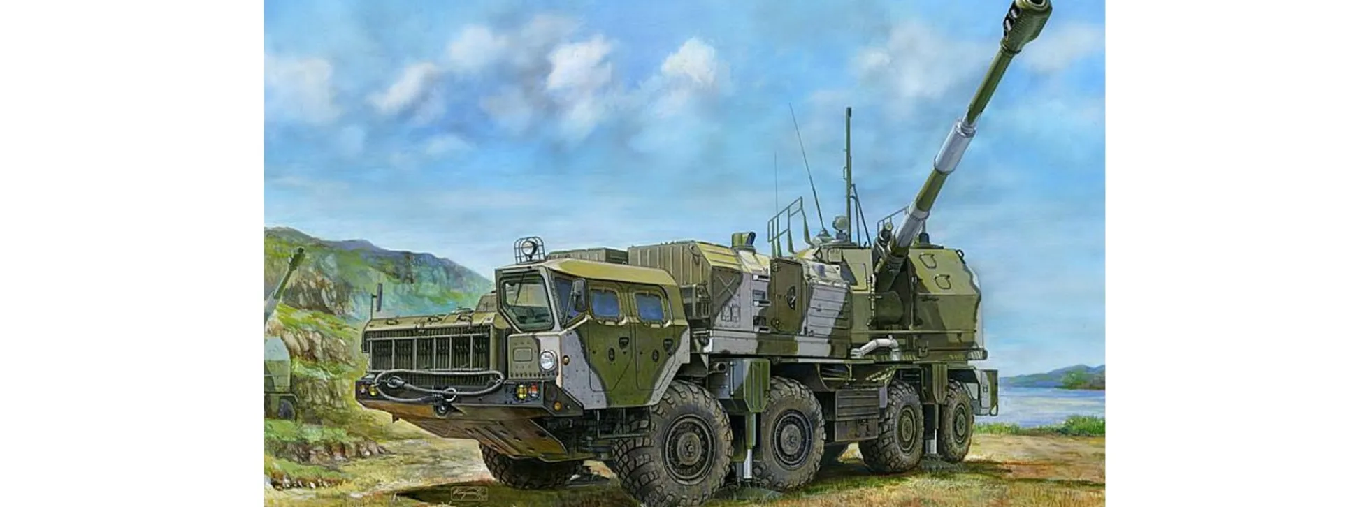 TRUMPETER 01036 Abwehrkanone A-222 Bereg | Militär Bausatz 1:35