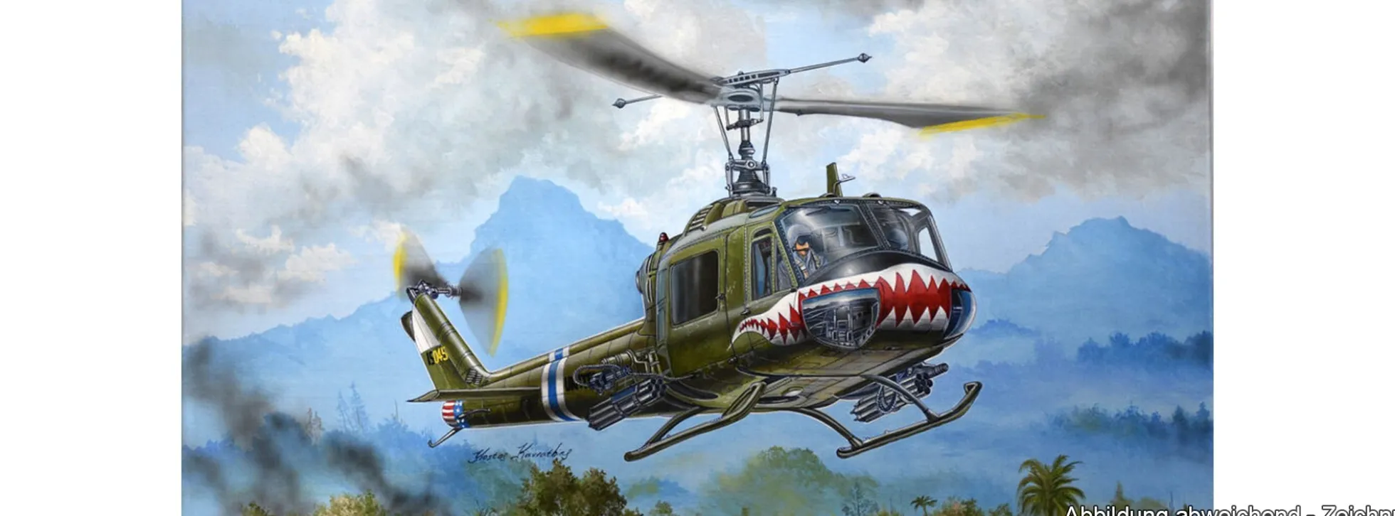 TRUMPETER 05112 Bell UH-1B Huey - Gunship | Hubschrauber Bausatz 1:35