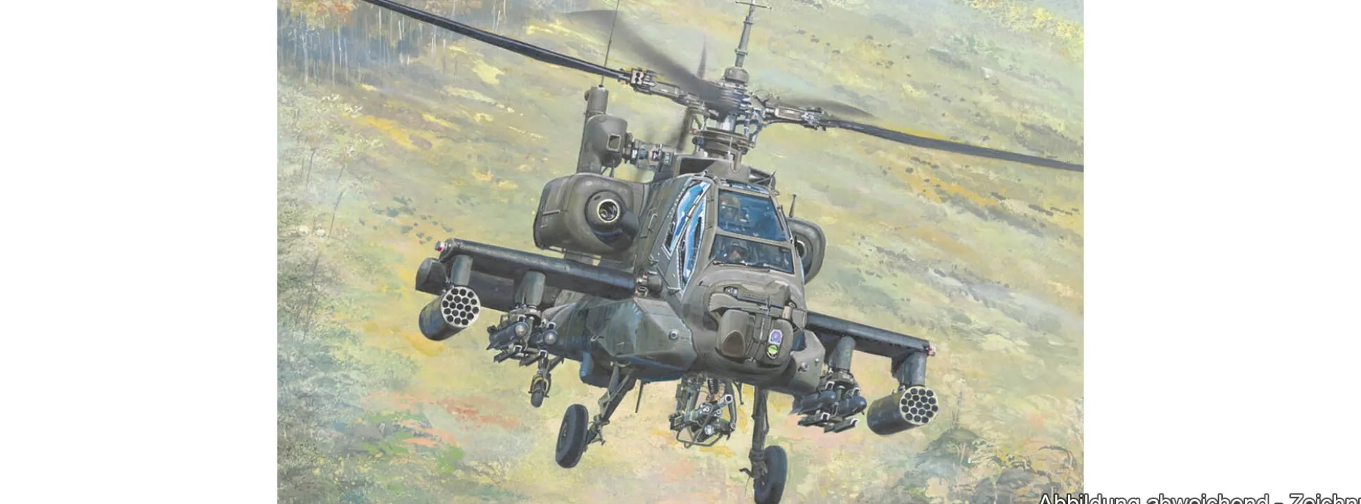 TRUMPETER 05115 Boeing AH-64A Apache | Hubschrauber Bausatz 1:35