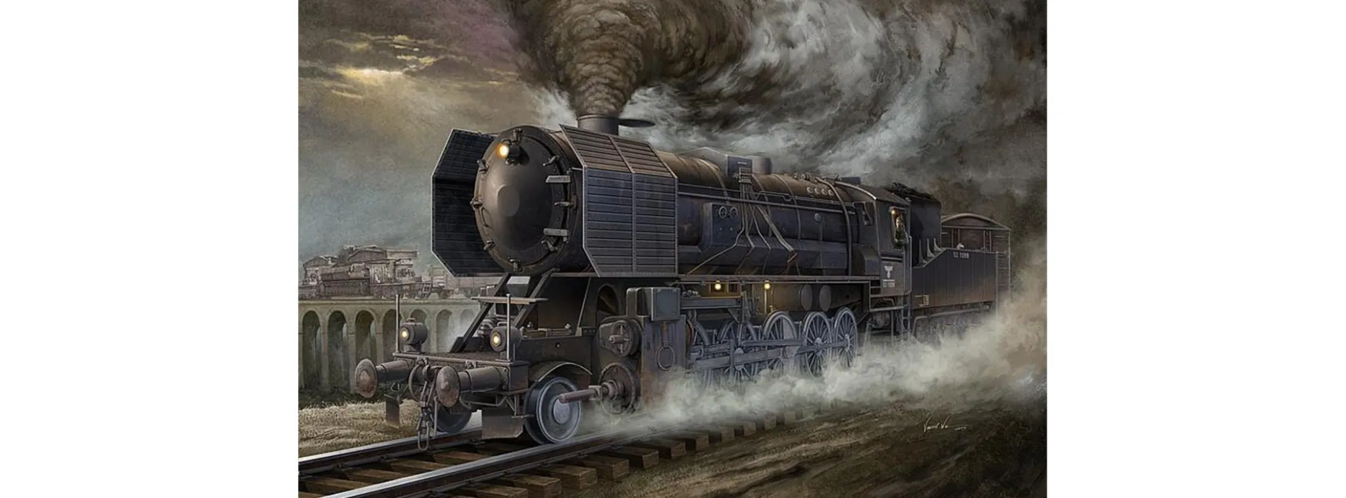 TRUMPETER 00210 BR-52 Kriegslokomotive | Militär Bausatz 1:35