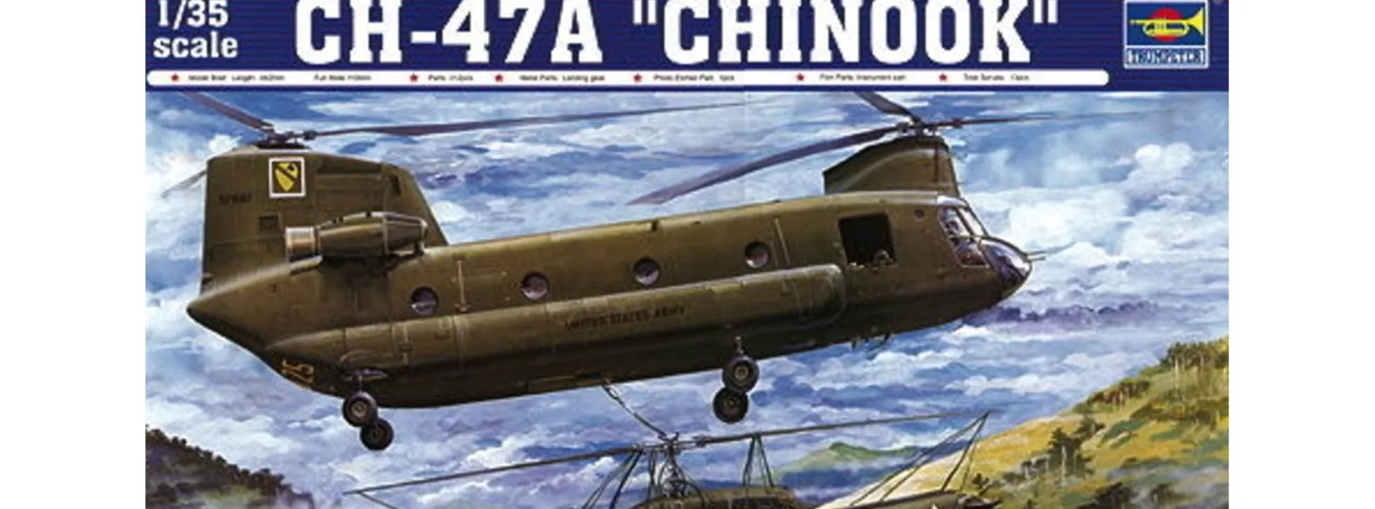 TRUMPETER 05104 CH-47A Chinook | Hubschrauber Bausatz 1:35