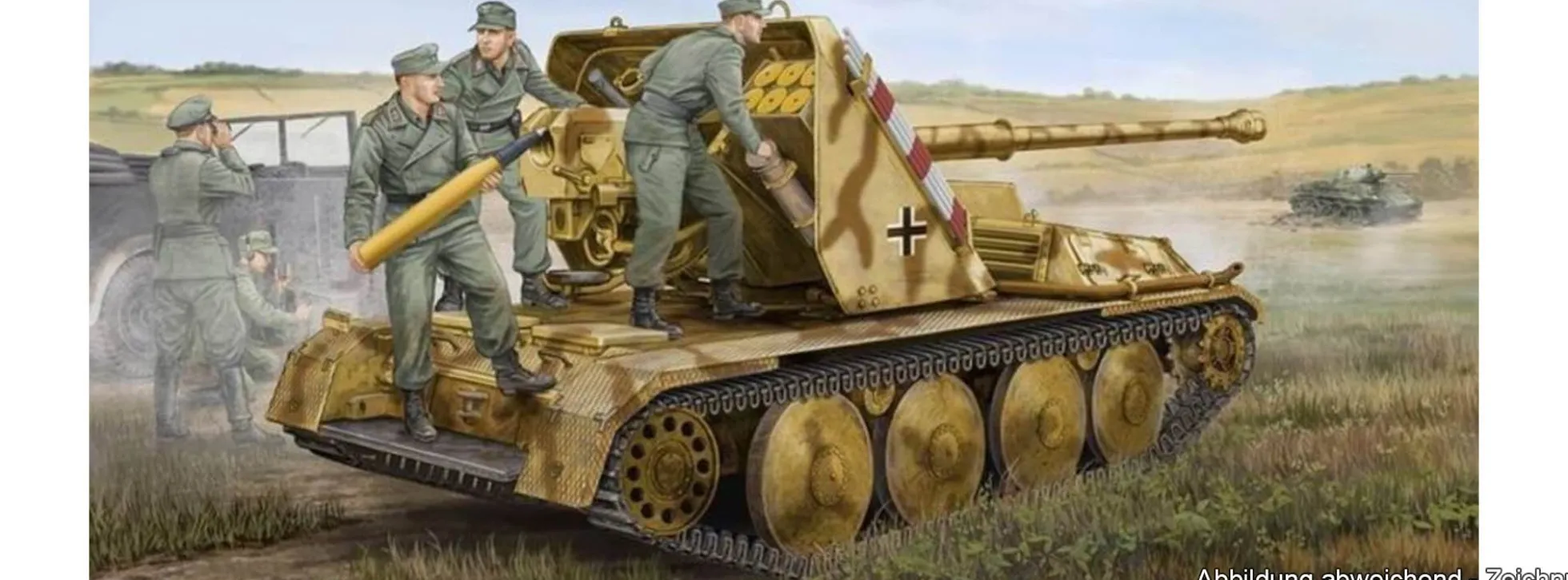 TRUMPETER 05550 Deutsche 8,8 cm PAK 43 Waffenträger | Panzer Bausatz 1:35