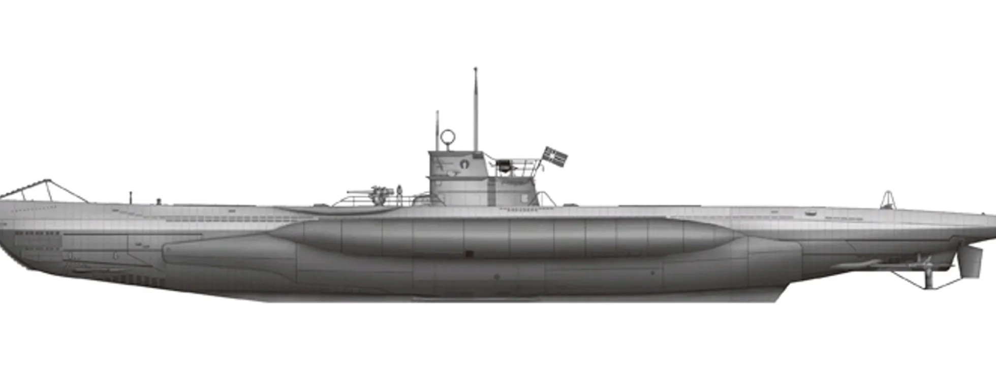 TRUMPETER 06801 DKM U-Boot U-552 Type VIIC | 140 cm | U-Boot Bausatz 1:48