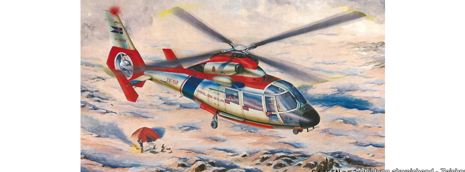 TRUMPETER 02816 Eurocopter SA365N Dauphin 2 | Hubschrauber Bausatz 1:48
