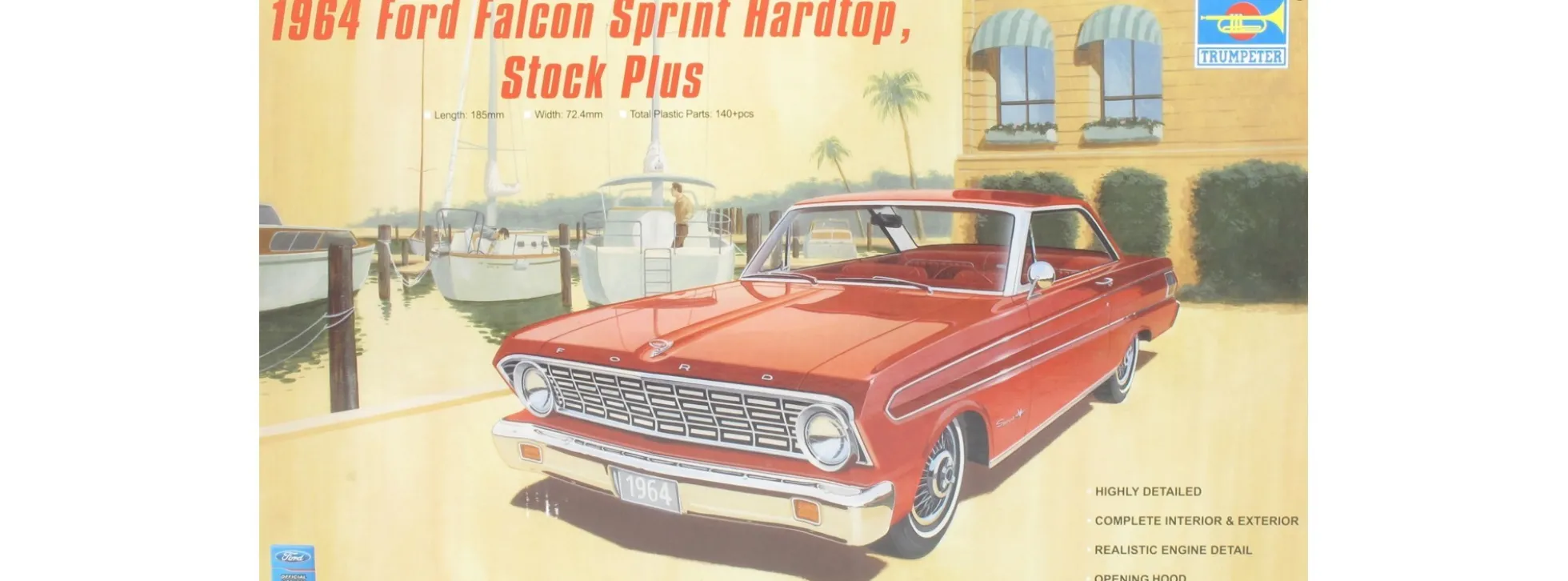 TRUMPETER 02507 Ford Falcon Sprint Hardtop 1964 Auto Bausatz 1:25