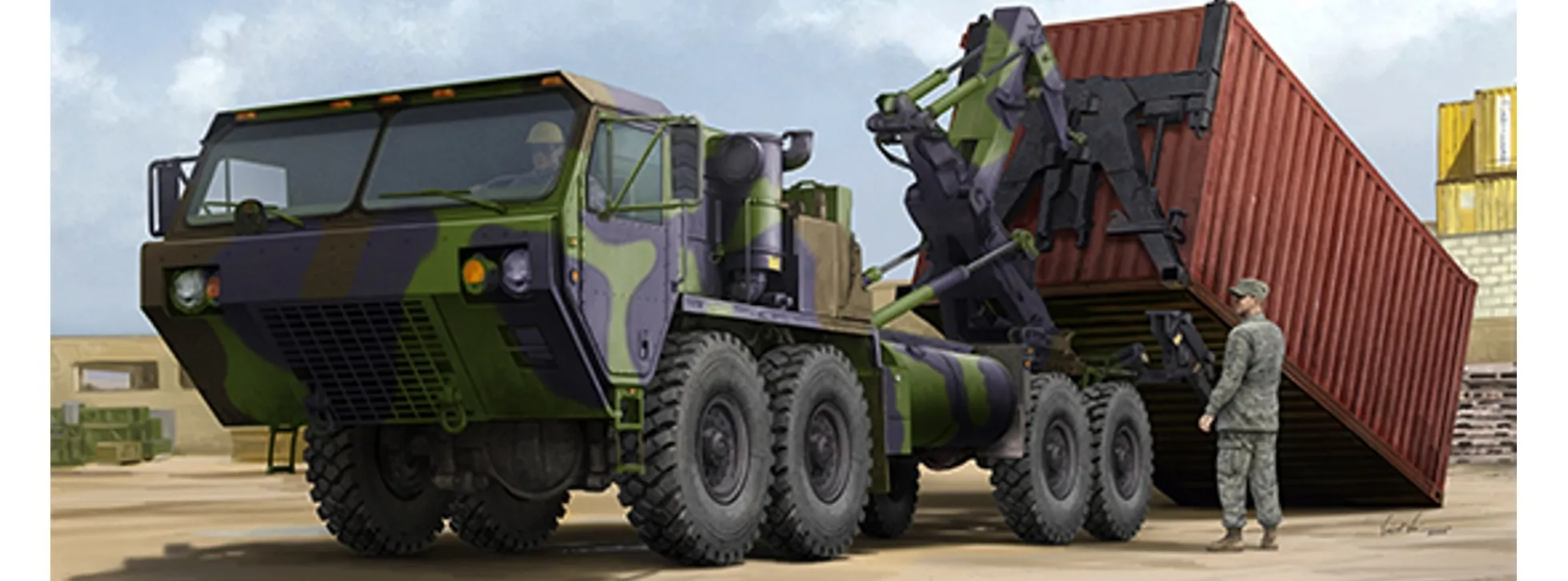 TRUMPETER 01064 HEMTT M1120 CHU | Militär Bausatz 1:35