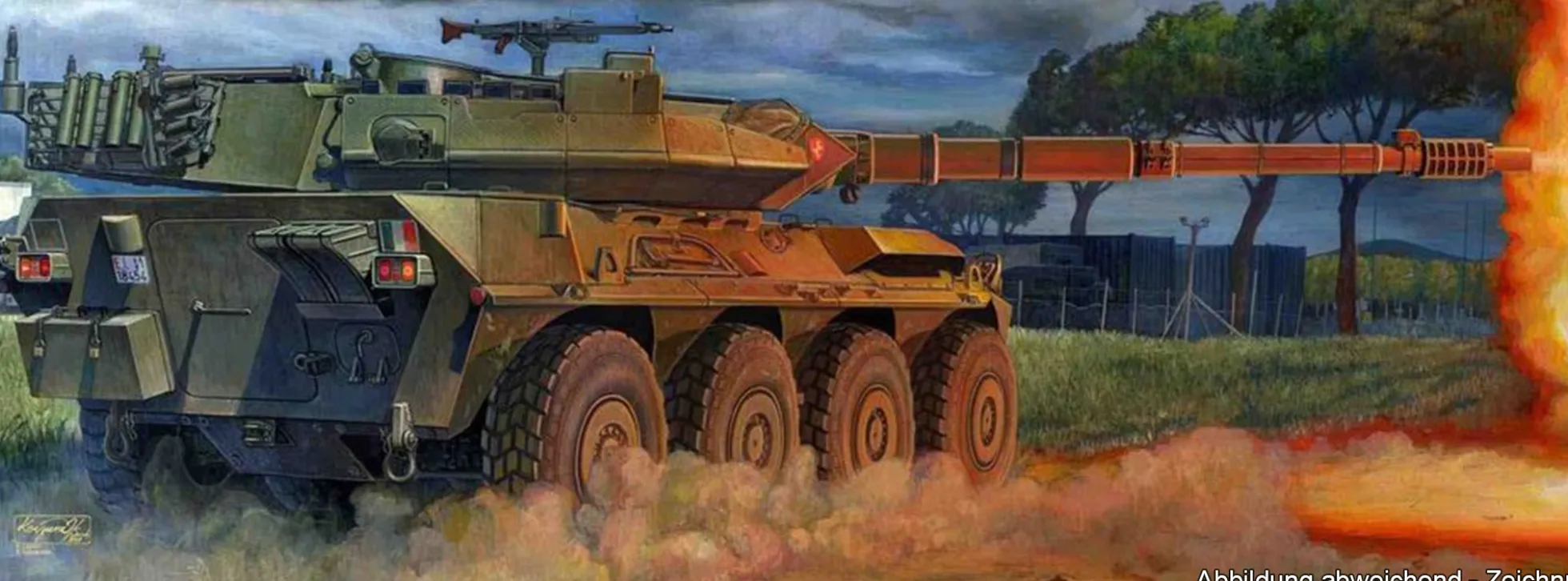 TRUMPETER 00386 Italienischer B1 Centauro Panzerzerstörer | Radpanzer Bausatz 1:35