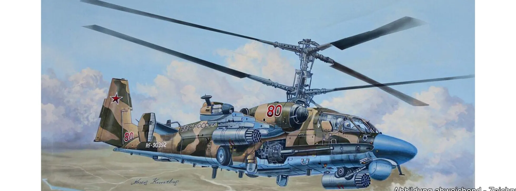 TRUMPETER 05119 Kamow Ka-52 Alligator Hokum-B | Hubschrauber Bausatz 1:35