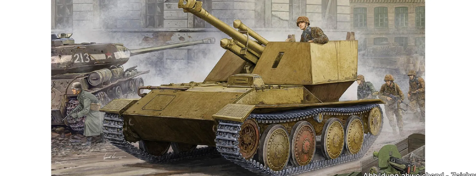 TRUMPETER 01586 Krupp/Ardelt Waffenträger 105 mm | Panzer Bausatz 1:35
