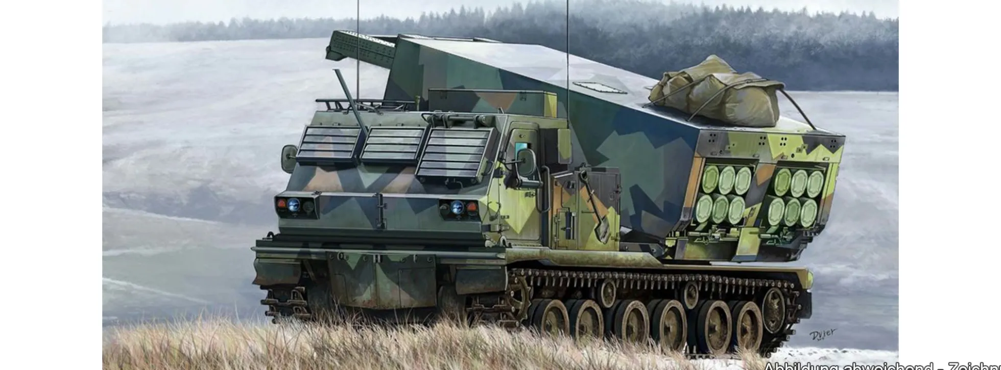 TRUMPETER 01048 M270/A1 Multiple Launch Rocket System | Militär Bausatz 1:35