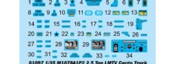 TRUMPETER 01097 M1078A1P2 2.5 Tonnen LMTV Transporter | Militär Bausatz 1:35