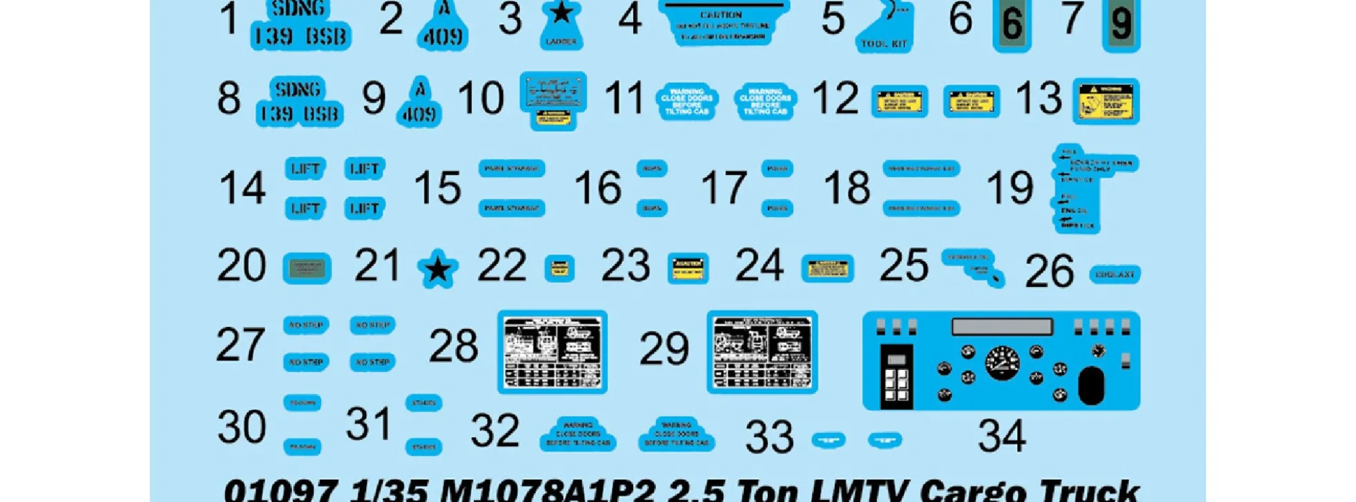 TRUMPETER 01097 M1078A1P2 2.5 Tonnen LMTV Transporter | Militär Bausatz 1:35