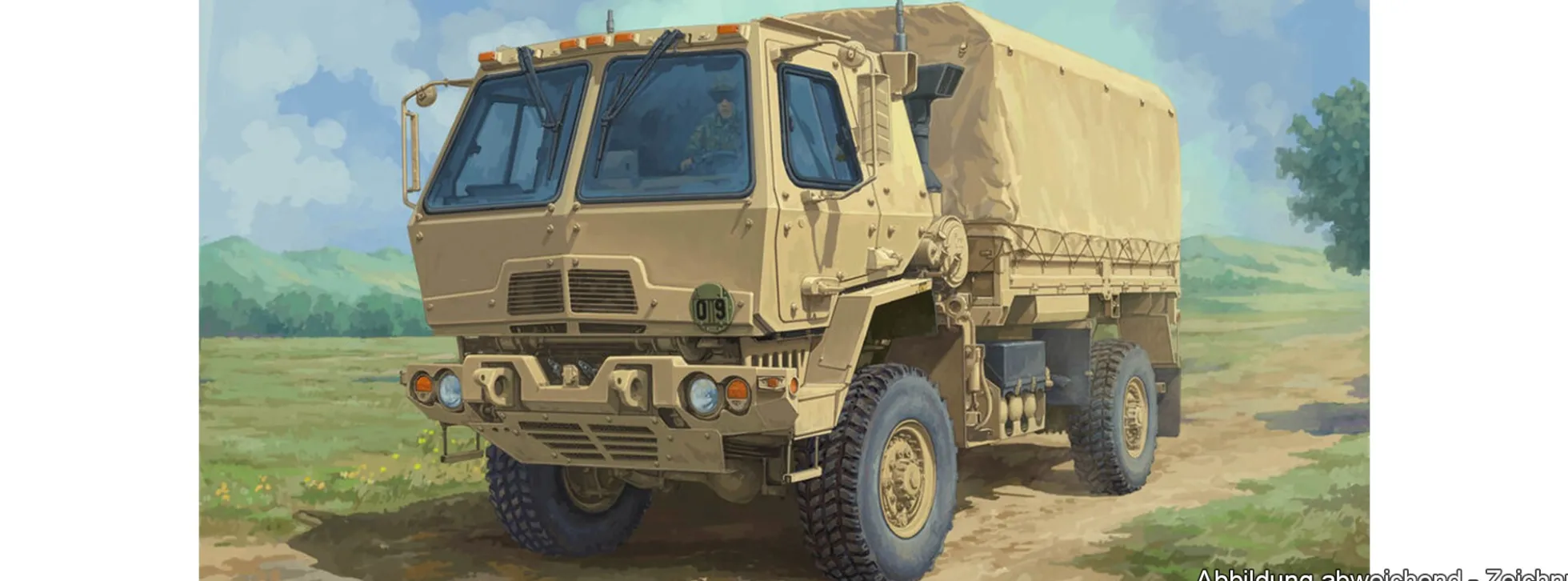 TRUMPETER 01097 M1078A1P2 2.5 Tonnen LMTV Transporter | Militär Bausatz 1:35