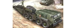 TRUMPETER 00212 MAZ-537G Late Production mit Schwerlast-Tieflader | Militär Bausatz 1:35