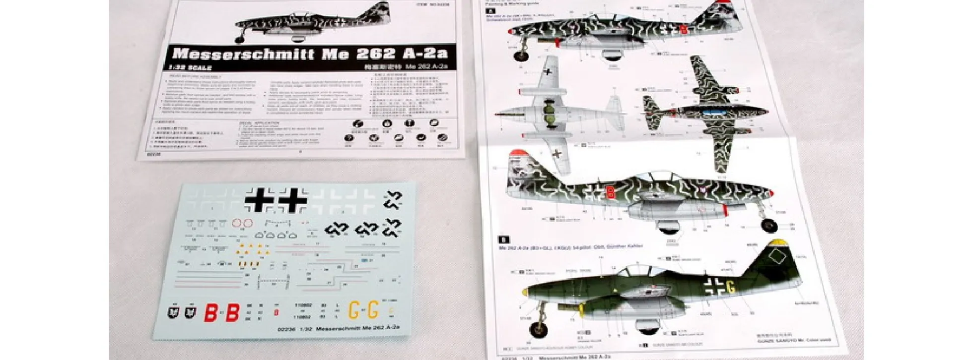 TRUMPETER 02236 Messerschmitt Me 262 A-2a | Flugzeug Bausatz 1:32