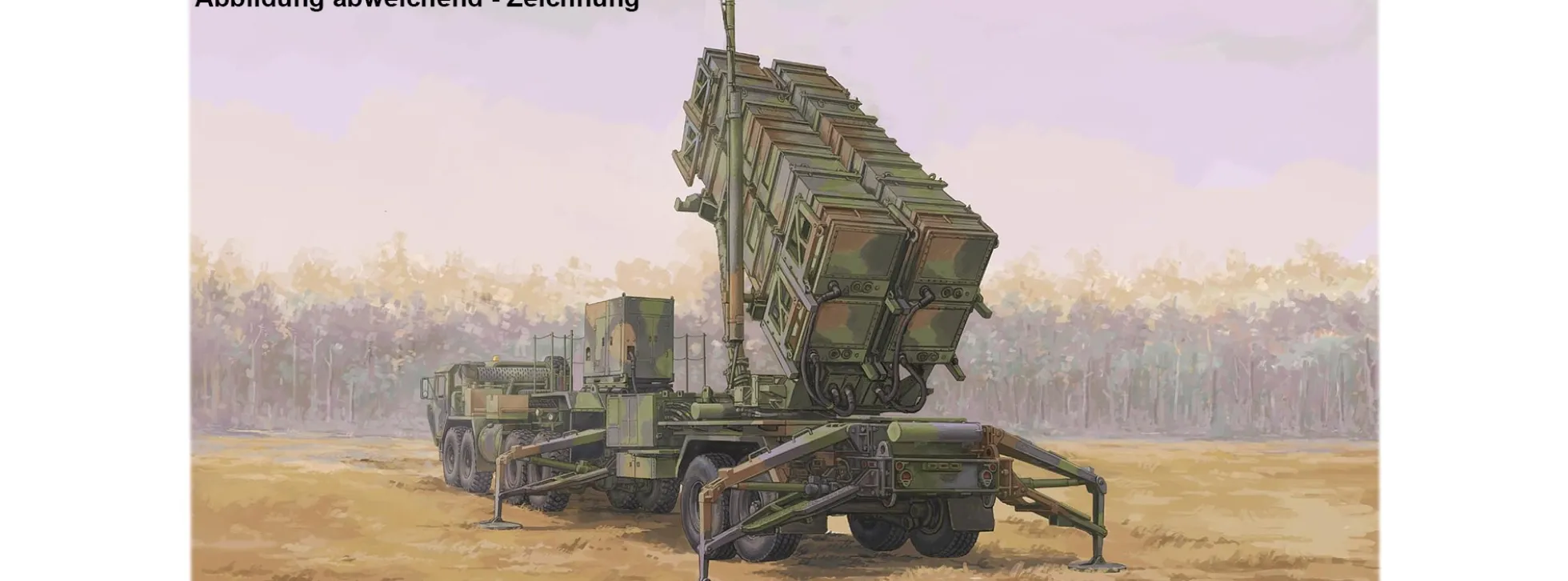 TRUMPETER 07158 M983 HEMTT mit 901 Raketenwerfer und MIM-104 Patriot | Militär Bausatz 1:72