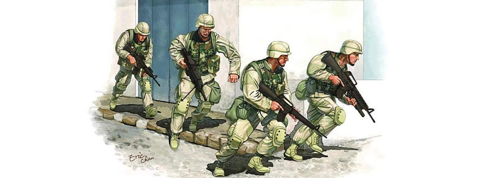TRUMPETER 00418 Moderne US Army Irak | Figuren Bausatz 1:35
