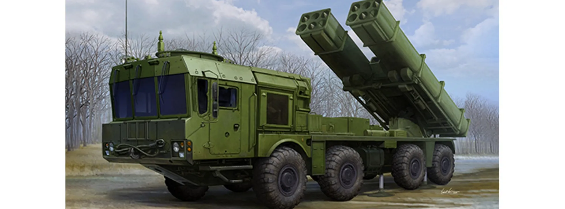 TRUMPETER 01068 Russian 9A53 Uragan-1M MLRS (Tornado-s) | Militär Bausatz 1:35