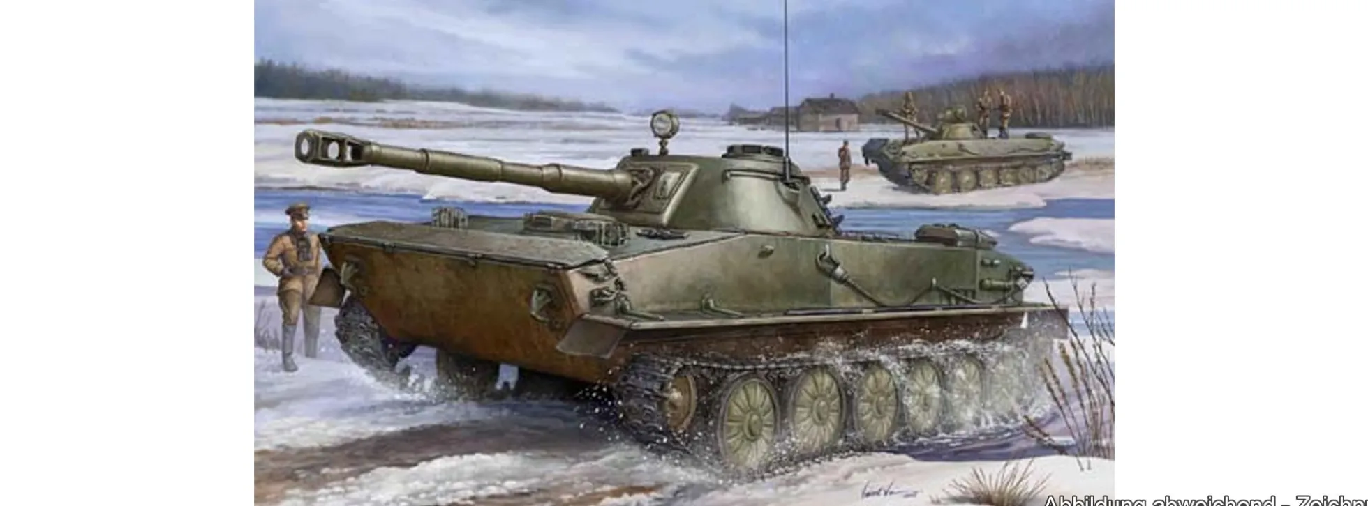 TRUMPETER 00380 Russian PT-76 Amphibious Tank Militär Bausatz 1:35