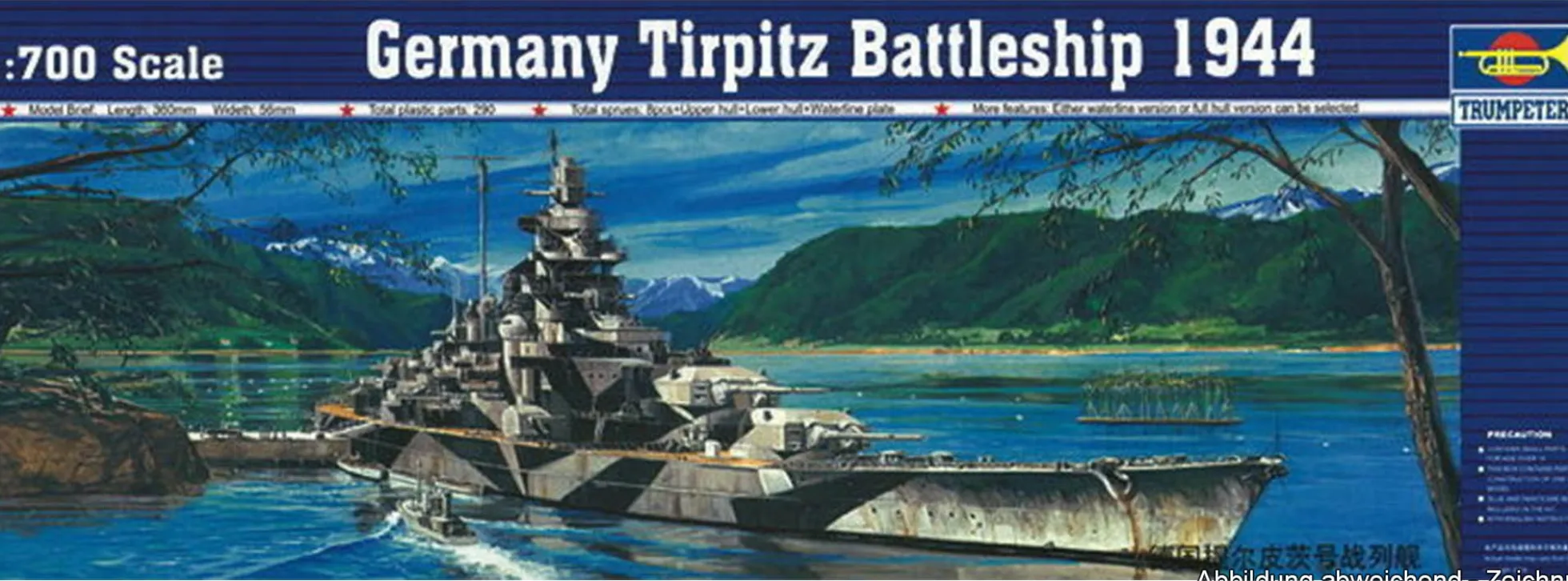 TRUMPETER 05712 Schlachtschiff Tirpitz | Schiff Bausatz 1:700