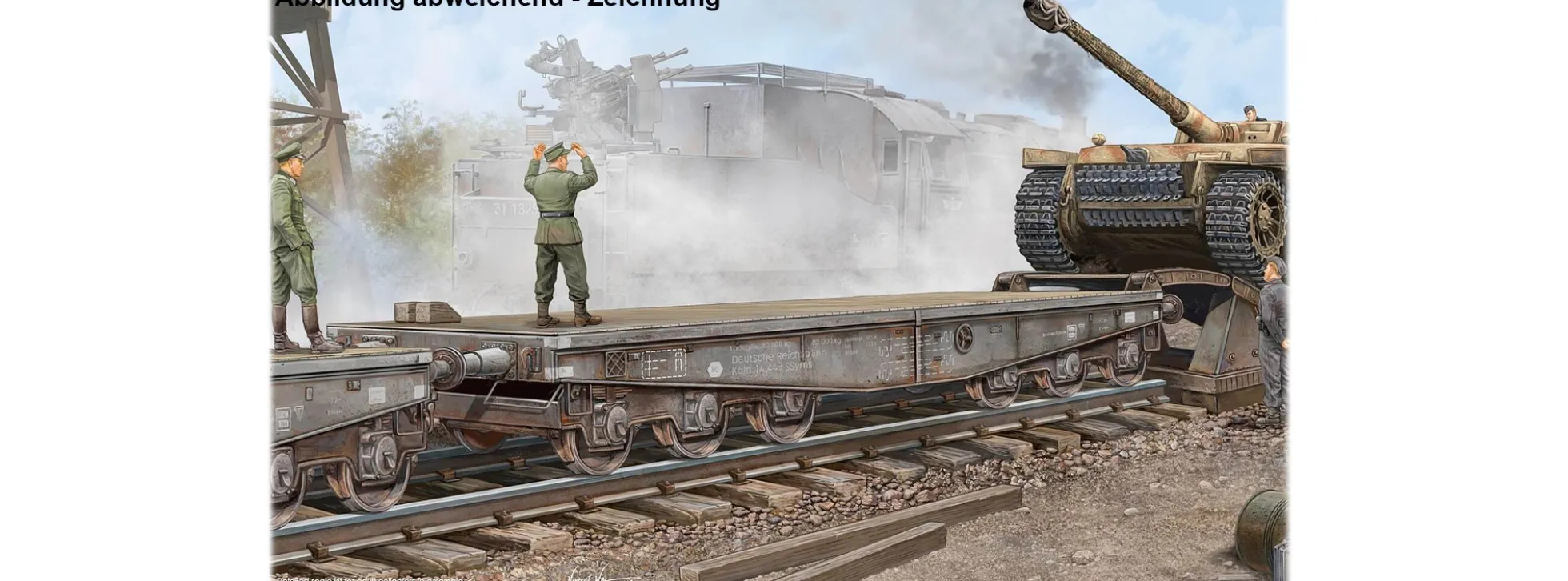 TRUMPETER 0221 Schwerer Plattformwagen | Militär Bausatz 1:35