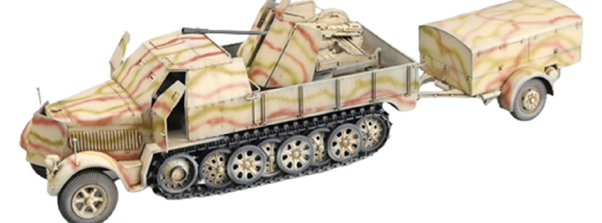 TRUMPETER 01527 Sd. Kfz. 7/2 3,7 cm Flak 43 auf Selbstfahrlafette | Militär Bausatz 1:35