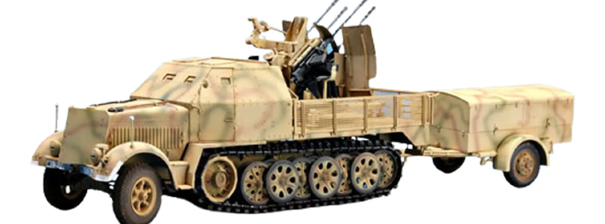 TRUMPETER 01524 Sd. Kfz. 7/1 2 cm Flakvierling 38 auf Selbstfahrlafette | Militär Bausatz 1:35