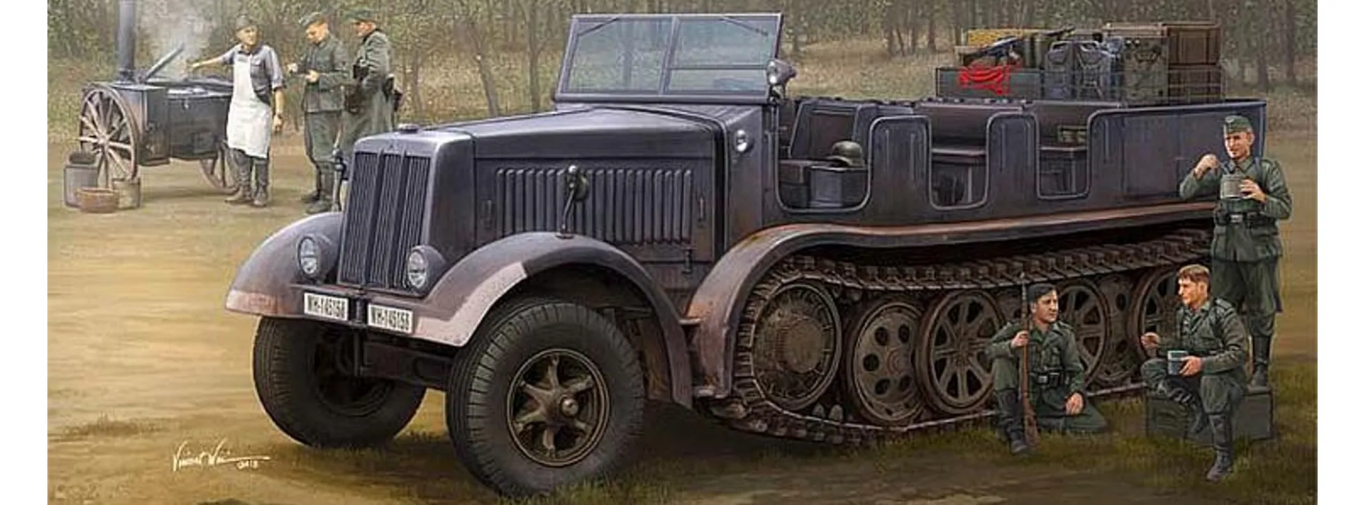 TRUMPETER 09538 Sd.Kfz.8 (DB9) Halbkettenfahrzeug | Militär Bausatz 1:35