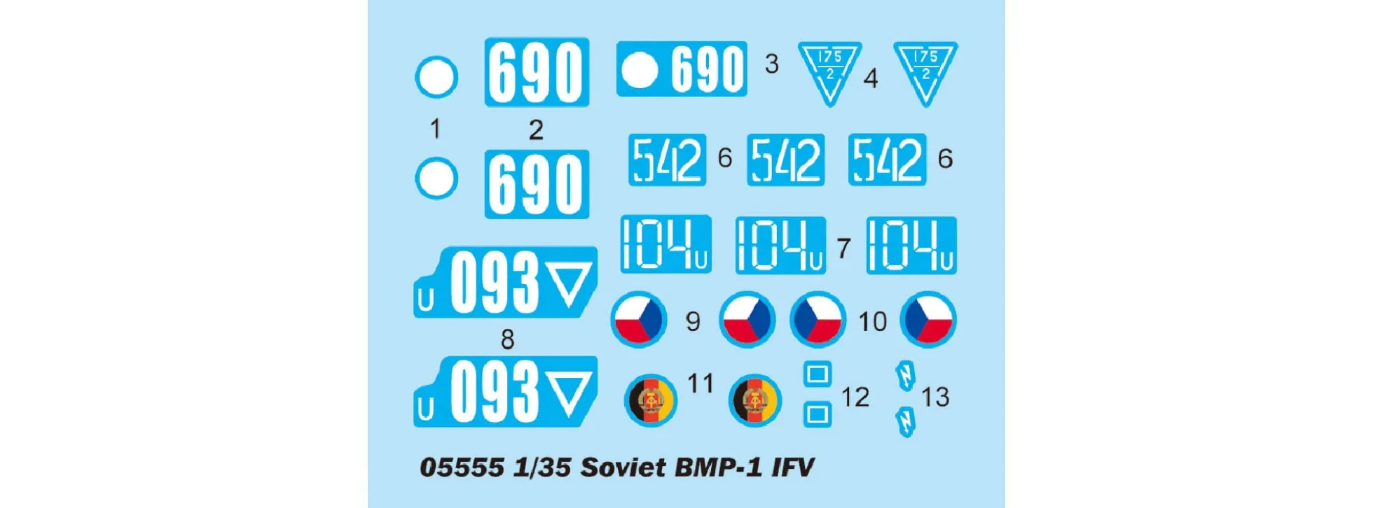 TRUMPETER 05555 Soviet BMP-1 IFV | Panzer Bausatz 1:35