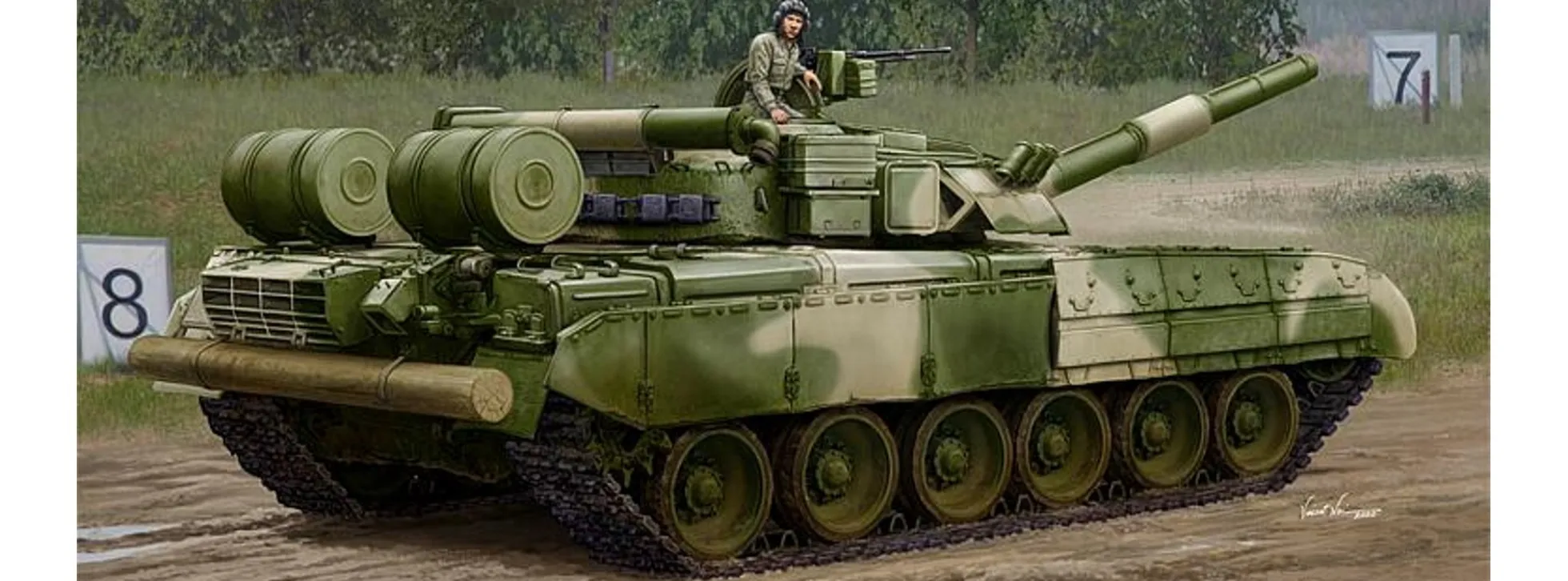 TRUMPETER 09581 T-80 UD MBT | Panzer Bausatz 1:35