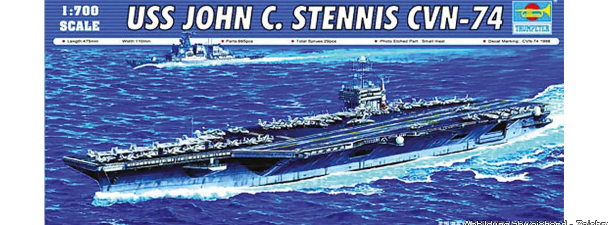 TRUMPETER 05733 USS John C. Stennis CVN-74 | Schiff Bausatz 1:700