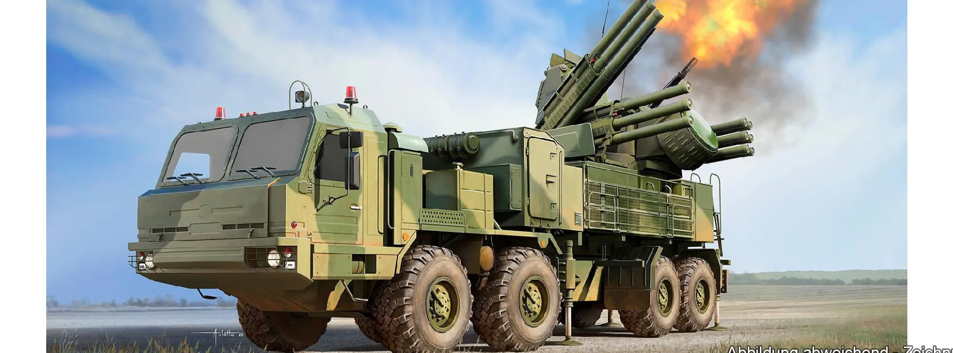TRUMPETER 01087 72V6 auf 96K6 Pantsir S1 SPAAGM BAZ 6909 | Panzer Bausatz 1:35