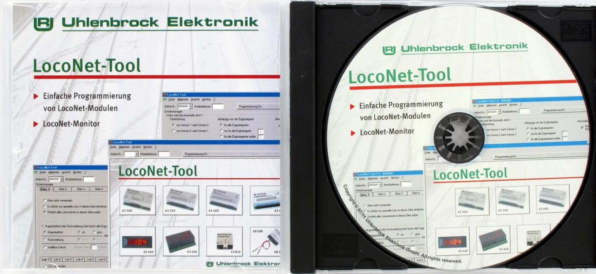 Uhlenbrock 19100 LocoNet-Tool PC-Software