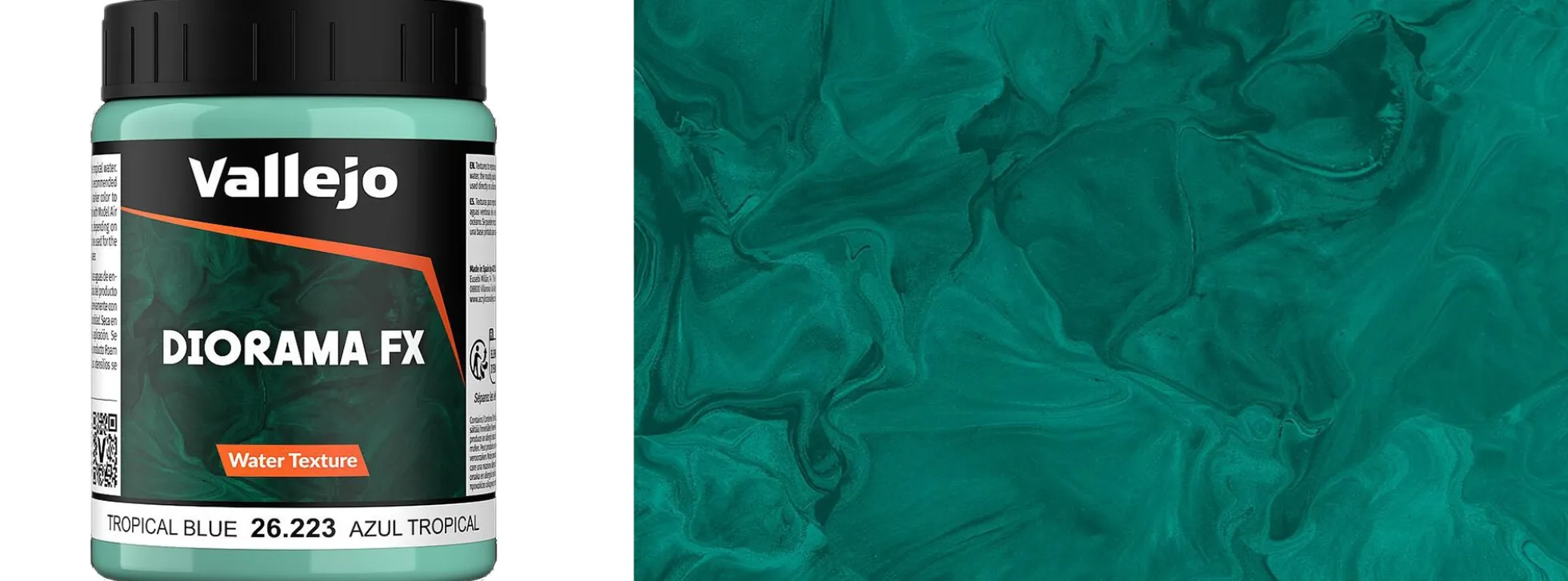 VALLEJO 26.223 DIORAMA FX Tropisches blaues Wasser | Inhalt 200 ml | Texturpaste