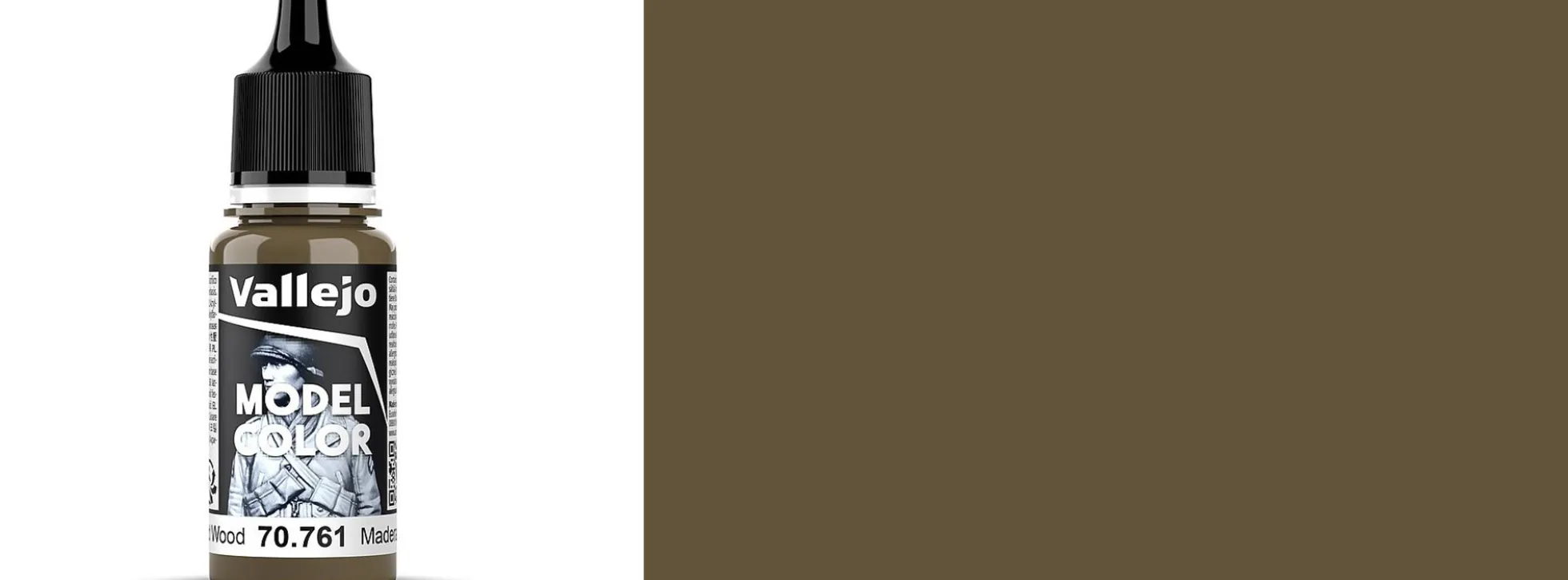 VALLEJO 70.761 Model Color Altes Holz | Inhalt 18 ml | Streichfarbe