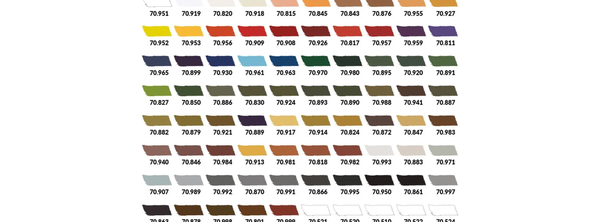 VALLEJO 70.252 Model Color Basis-Set im Koffer | 80 x 18 ml | Streichfarben