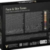 VALLEJO 70.258 Model Color Farb-Set Gesicht- und Haut-Töne | Inhalt 16 x 18 ml | Streichfarben
