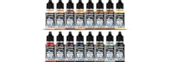VALLEJO 70.258 Model Color Farb-Set Gesicht- und Haut-Töne | Inhalt 16 x 18 ml | Streichfarben