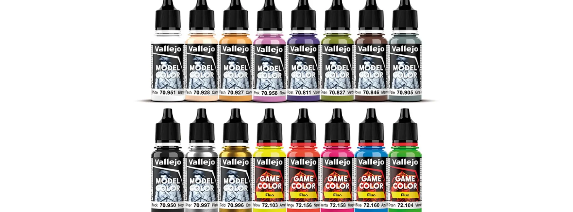 VALLEJO 70.257 Model Color Farb-Set Wargame Spezial | Inhalt 16 x 18 ml | Streichfarben